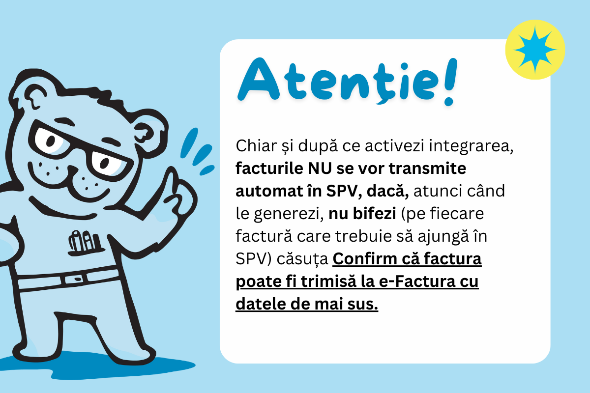 Cum configurezi setările e-Factura - pasul 4