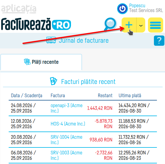 Cum stornez o factură? - pasul 6