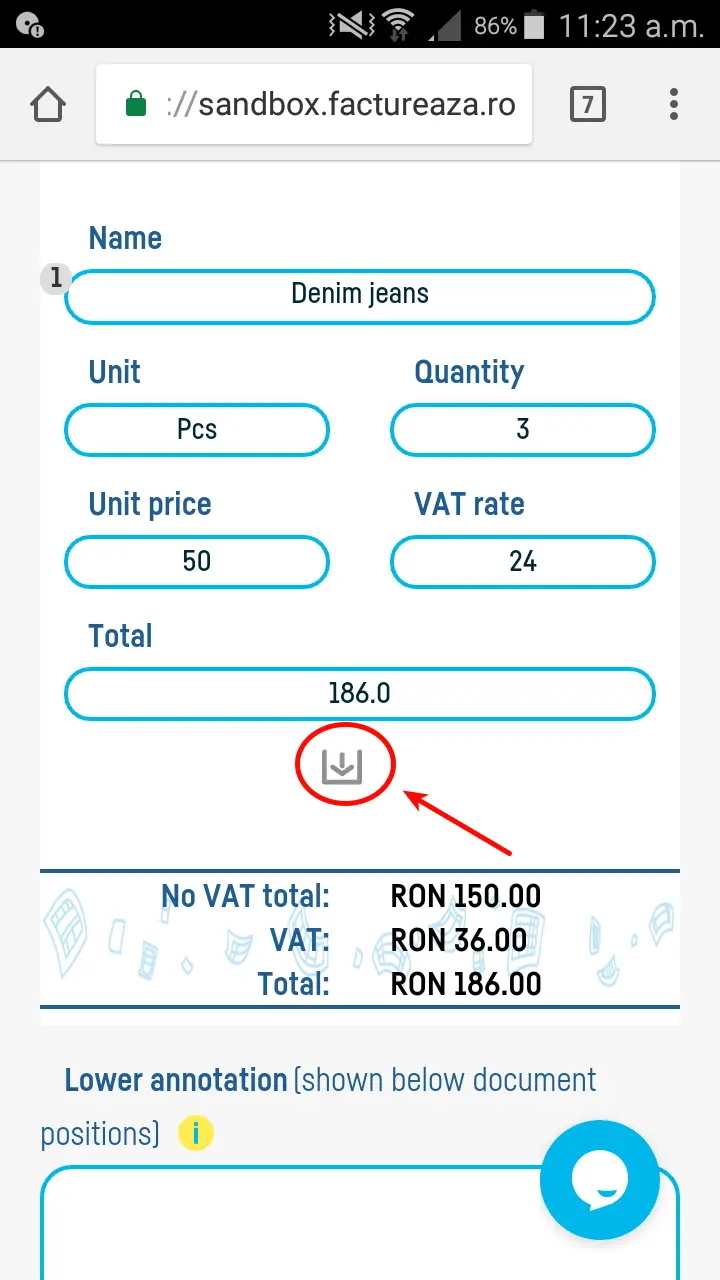 How do I add a new product / service? - step 4