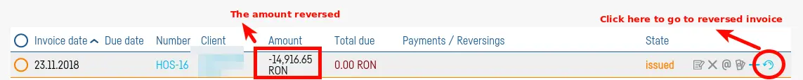 How do I reverse an invoice? - step 4