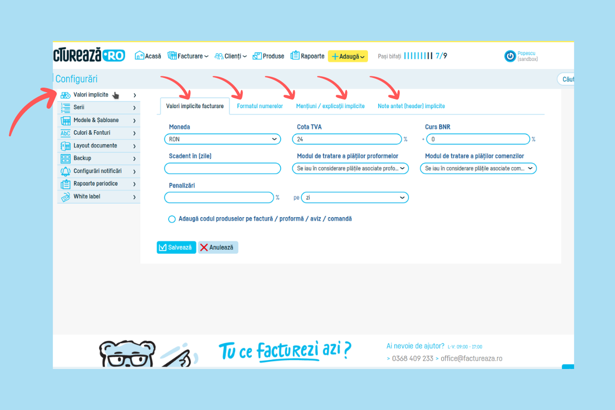Bine ai venit pe factureaza.ro! - pasul 25