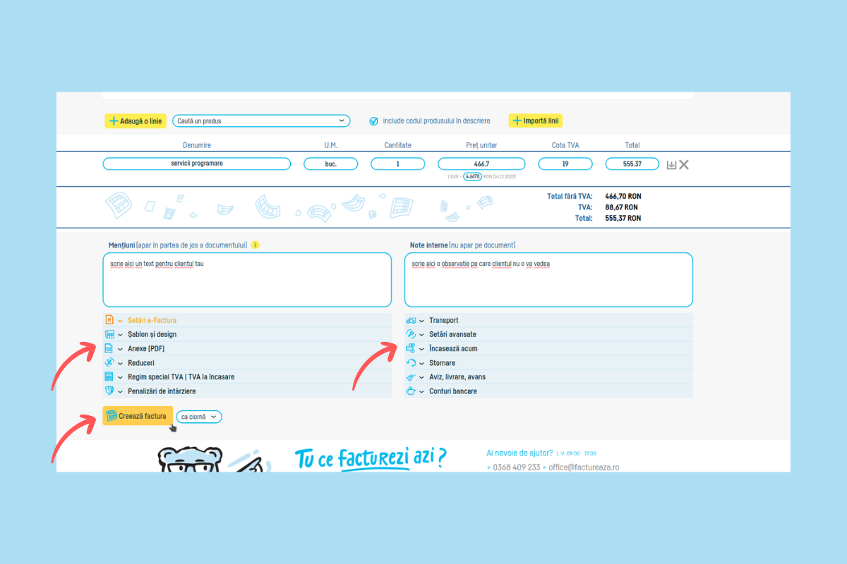 Bine ai venit pe factureaza.ro! - pasul 36