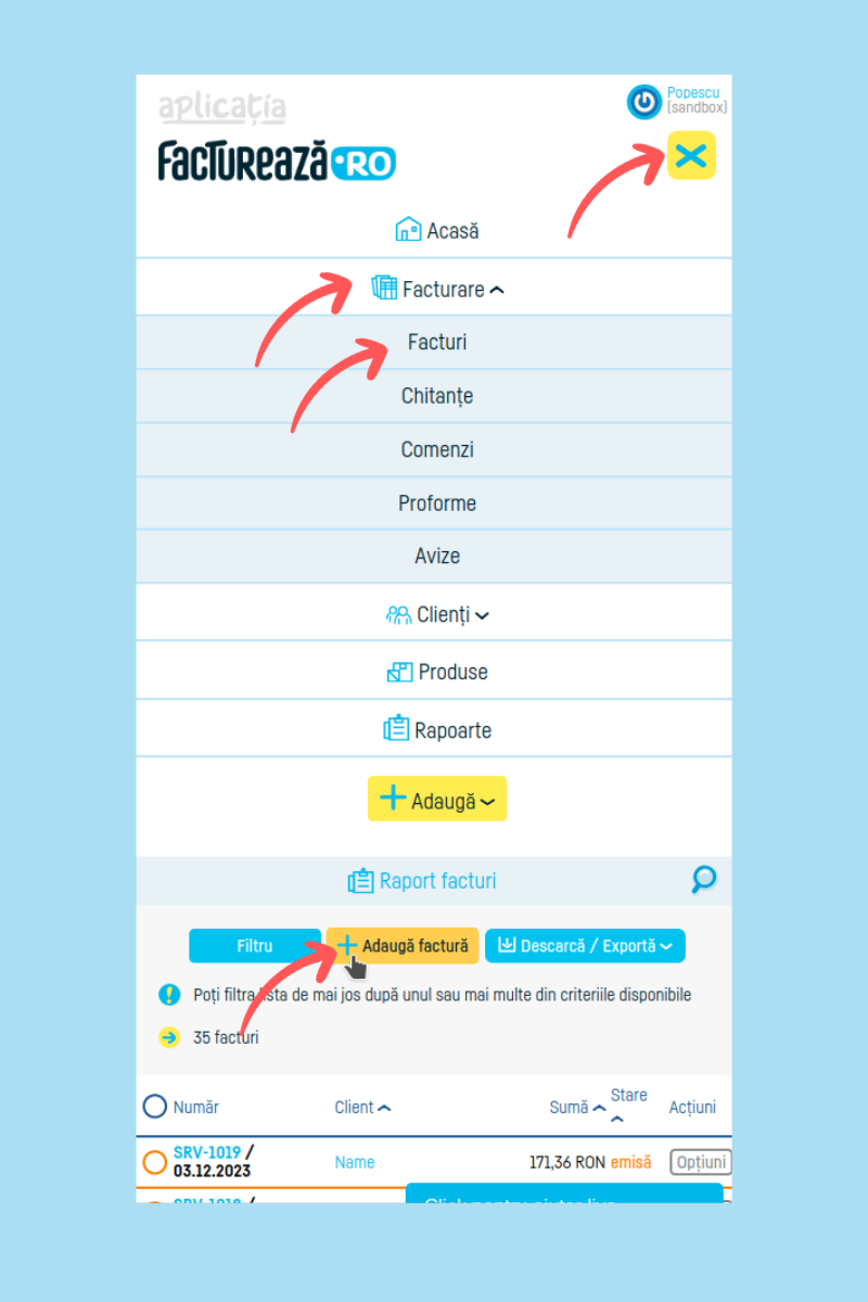 Bine ai venit pe factureaza.ro! - pasul 36