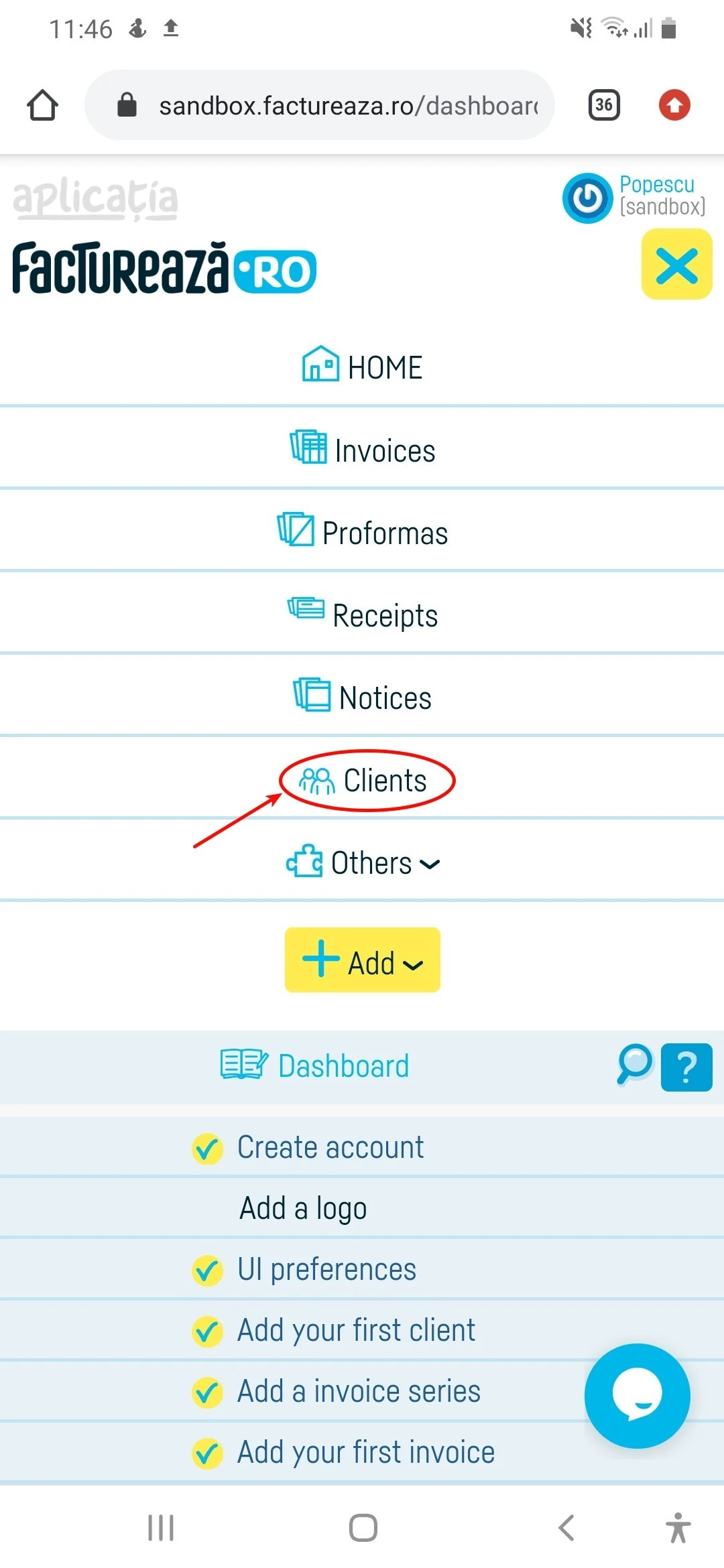 How do I import a clients list? - step 1