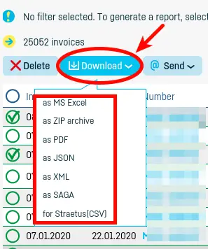 How do I send an invoice by e-mail? - step 8